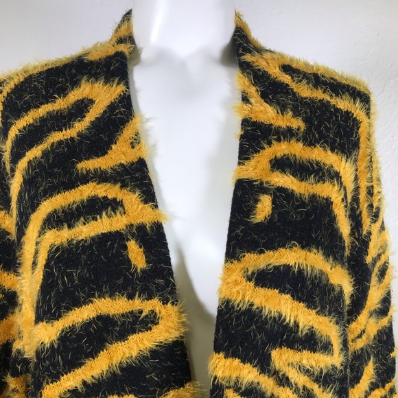 Susina Animal Print Eyelash Knit Cardigan - Picture 2 of 7
